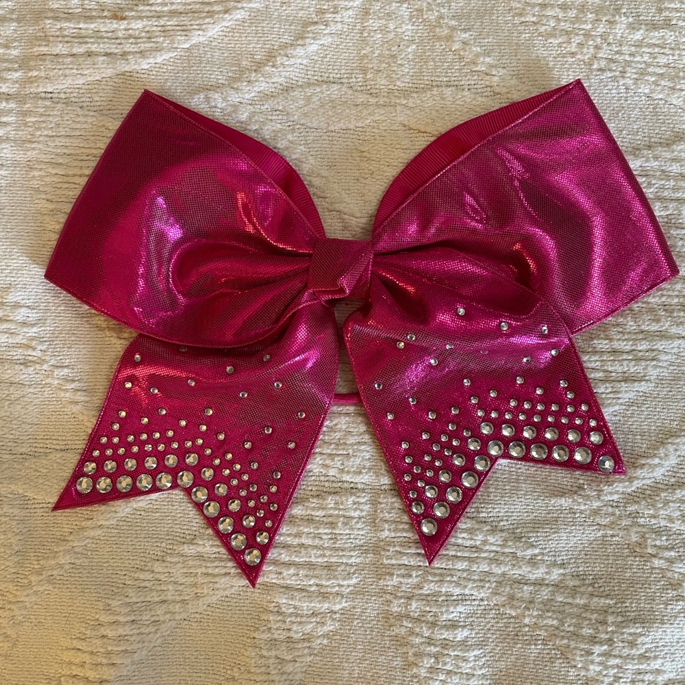 Pink Rhinestone Bow